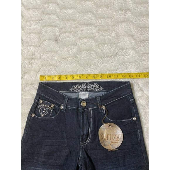 No Fuze Womens Skinny Sz 3 / 4 Blue Denim Jeans (26x31 Msrd) - Picture 6 of 11